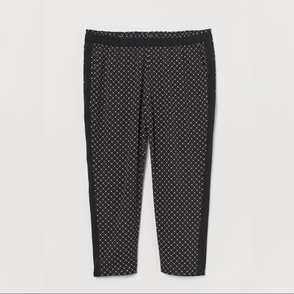 H&M+ patterned pull-on pants (size 22/3X) — NWT!